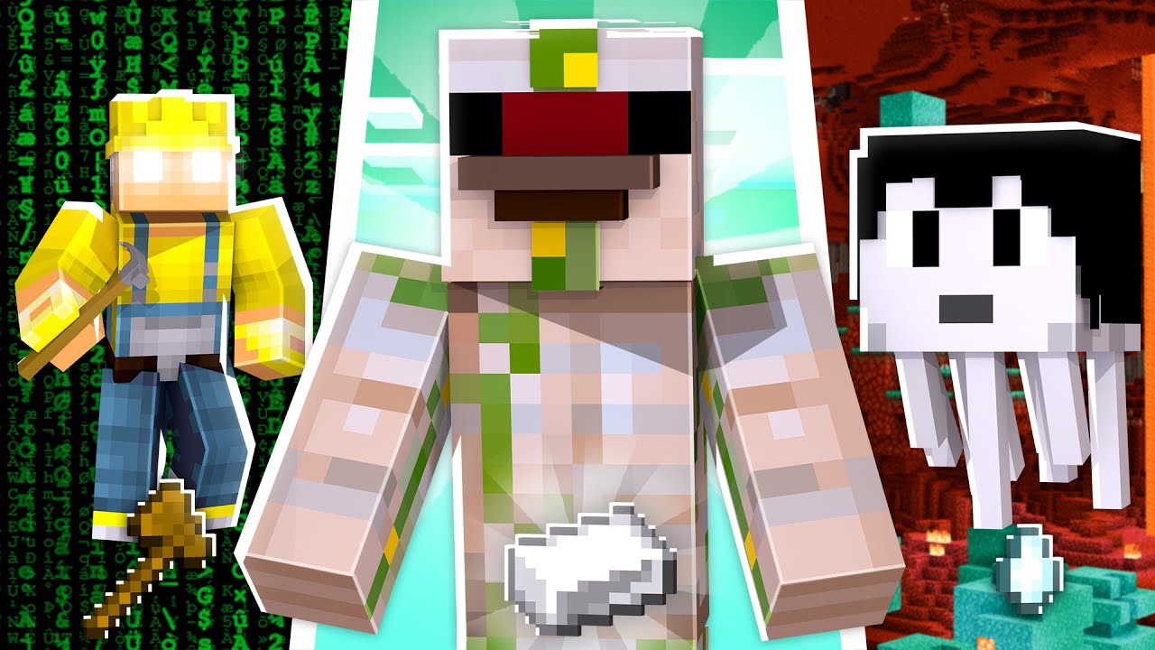Minecraft MAS temos RA&Ccedil;AS DIFERENTES! #16 🪓🐔👻