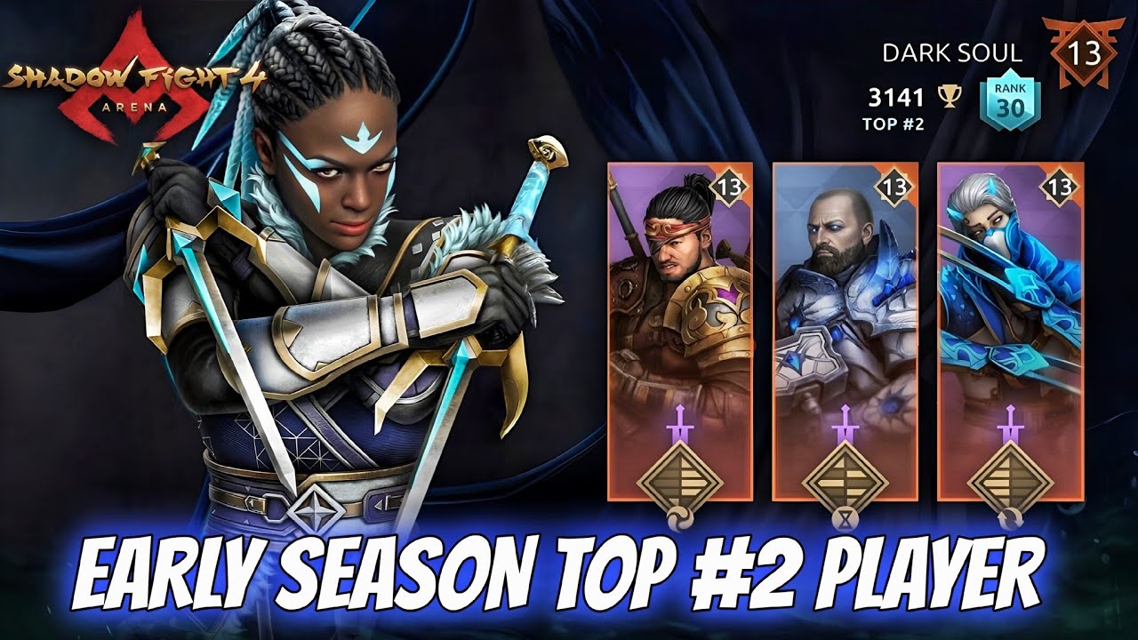 Early Season Top #2 Player + @spiritdeath07gaming 💀🔥| Renova Gaming✨| Shadow Fight 4: Arena
