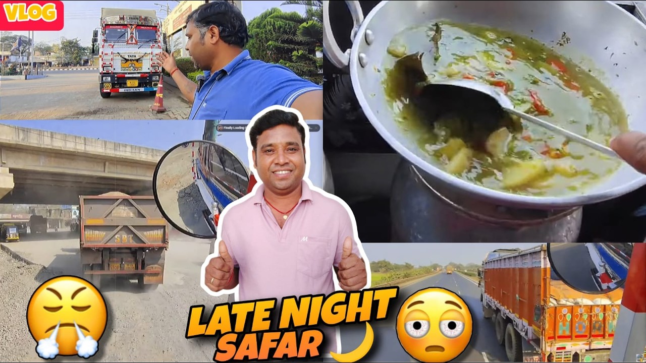 Kolkata Pahuch Gaye Late Night Safar Ke Baad 🌙🚛 | All Day with Indian Truck Driver | Truck #vlog