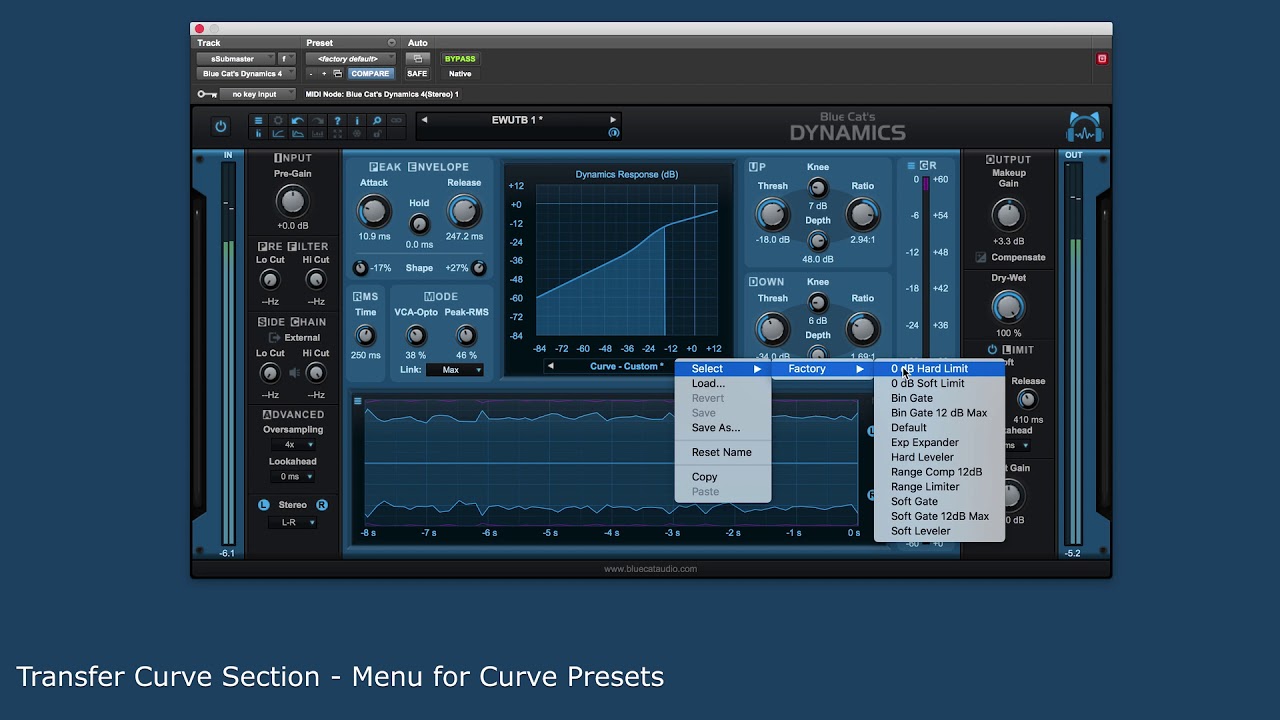 Blue Cat's Dynamics 4.2 Overview - Compressor, Expander, Gate, Limiter Plug-In