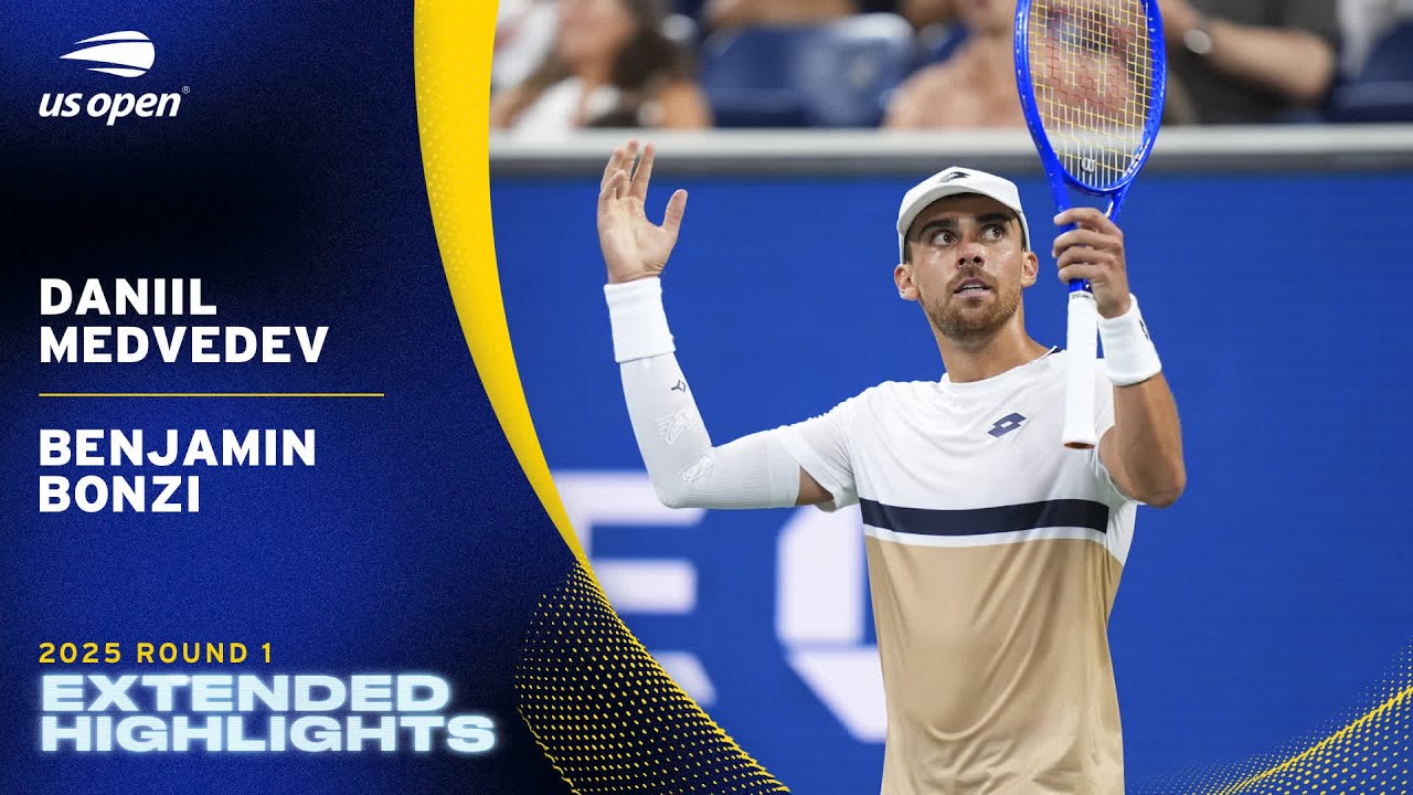 Daniil Medvedev vs. Benjamin Bonzi Extended Highlights | 2025 US Open Round 1