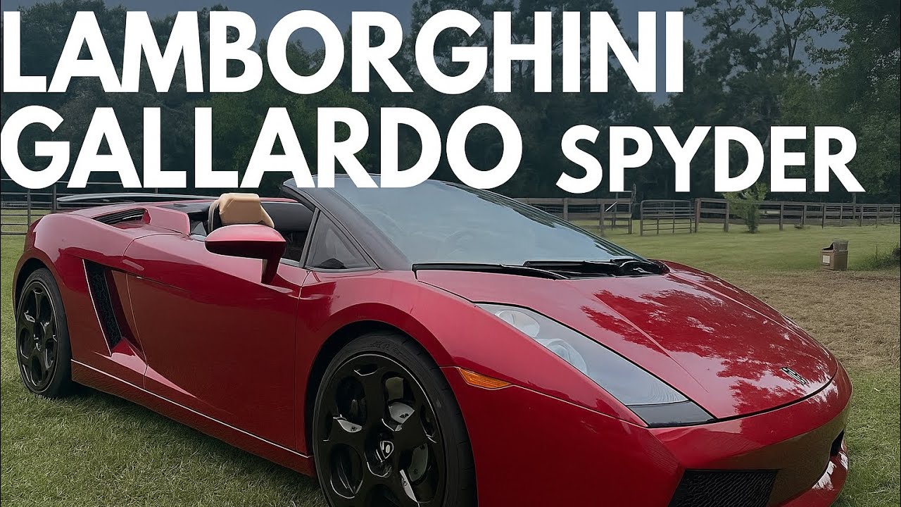 Lamborghini Gallardo Spyder POV Drive Through the Country Roads of Texas