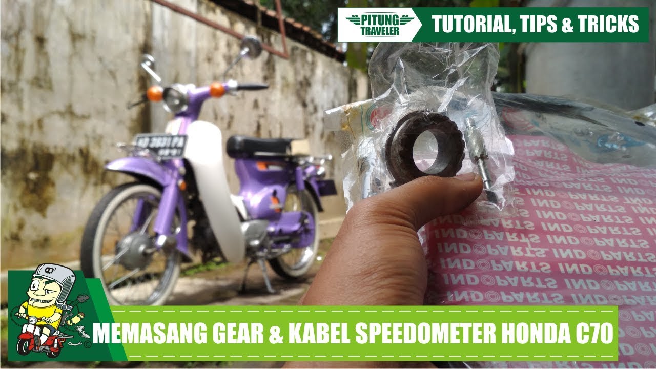 #C70VLOG | Pemasangan Speedometer Honda C70 | #pitungtraveler