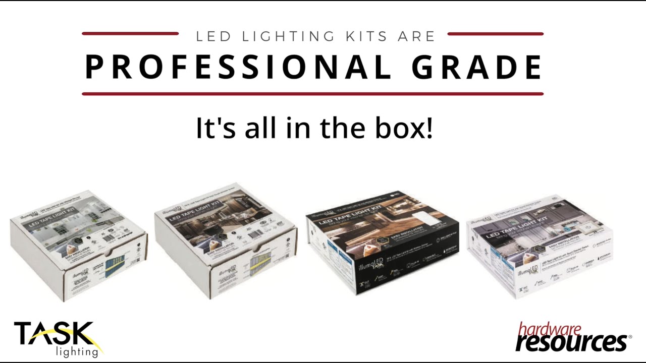 Easily Add LED lighting with Task Lighting LED kits