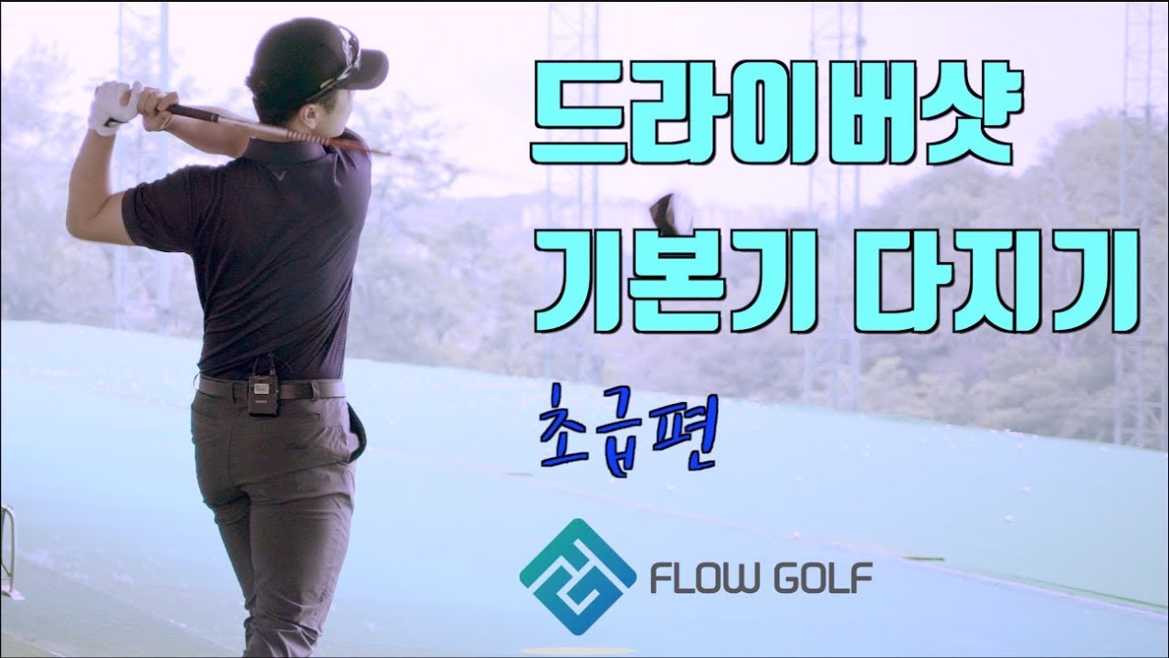 [골프레슨]드라이버샷 기본기 다지기 | 초급편 | Flowgolf | 최대룡 프로 sub(한/ENG/中/日)