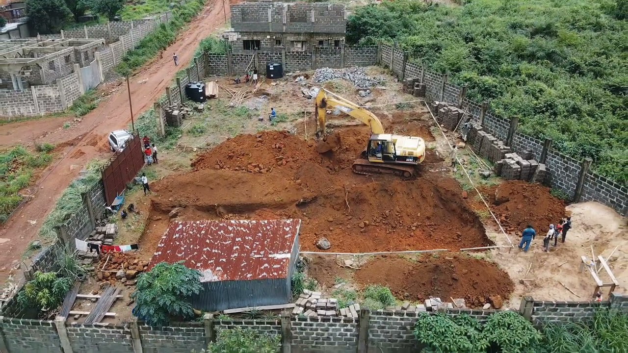 Building A House In Sierra Leone Basement(Undercellar) Excavation