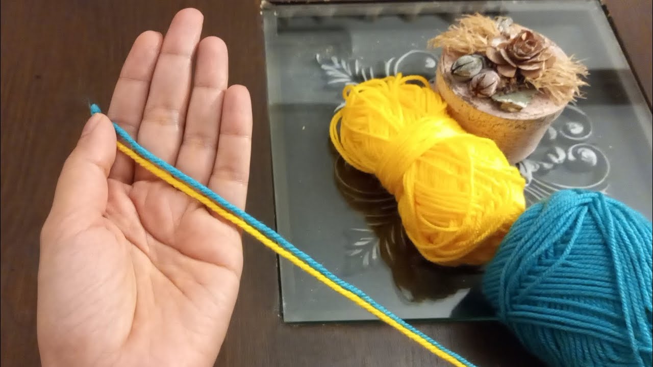2 Minutes Amazing Woolen Craft Ideas 💡 For Beginners | DIY Craft With Wool | Very easy Bag handle