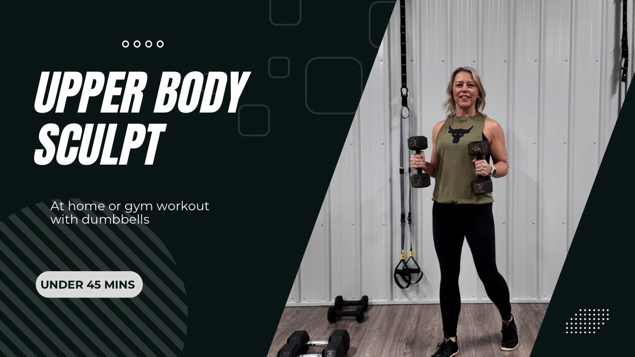 Upper Body Sculpt with Brandy | Dumbbell workout | At home or at the gym