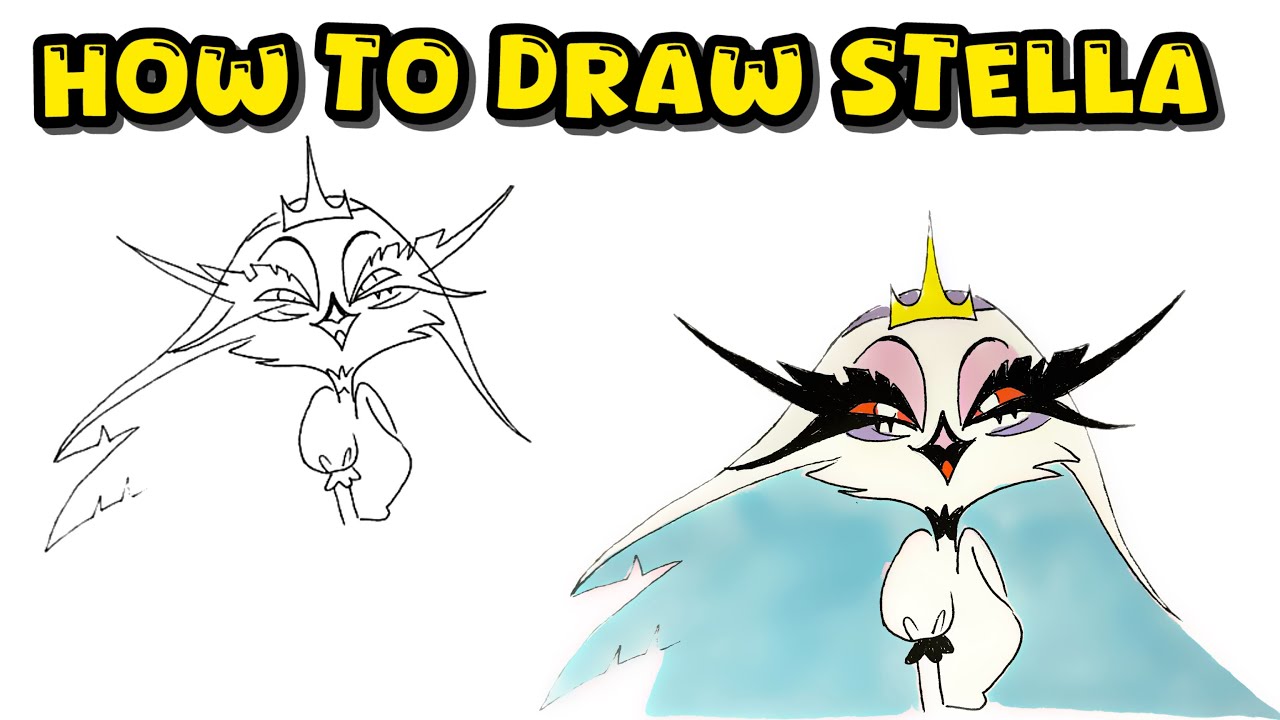 How to Draw Princess Stella of the Ars Goetia from Helluva Boss (Hazbin Hotel)