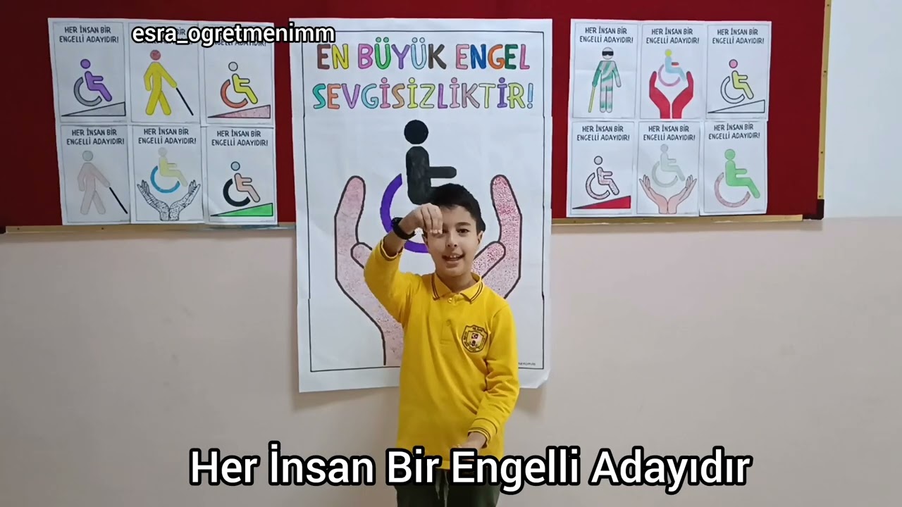 3 ARALIK ENGELLİLER GÜNÜ ÇALIŞMAMIZ