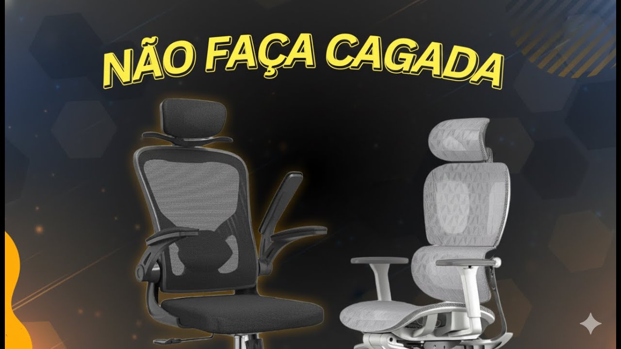 ESCOLHI as MELHORES CADEIRAS de ESCRITÓRIO (SEM PATROCÍNIO)