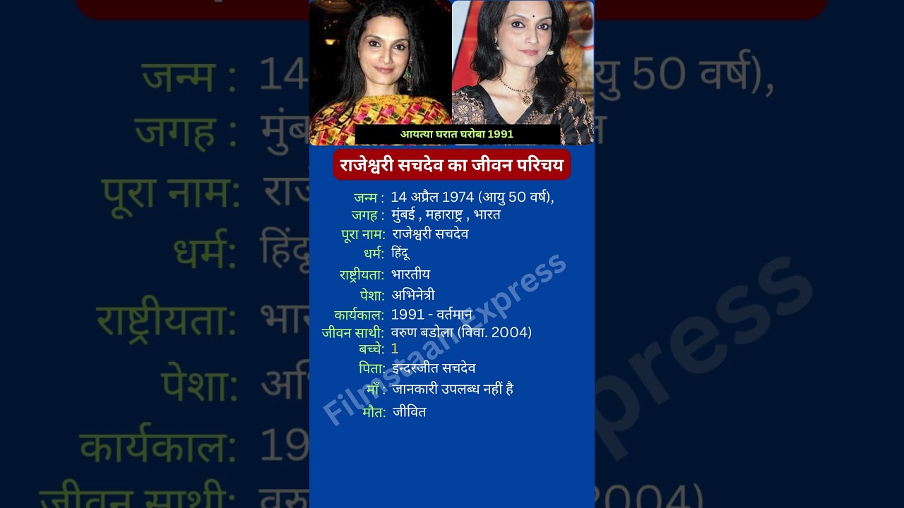 राजेश्वरी सचदेव का जीवन परिचय #rajeshwari