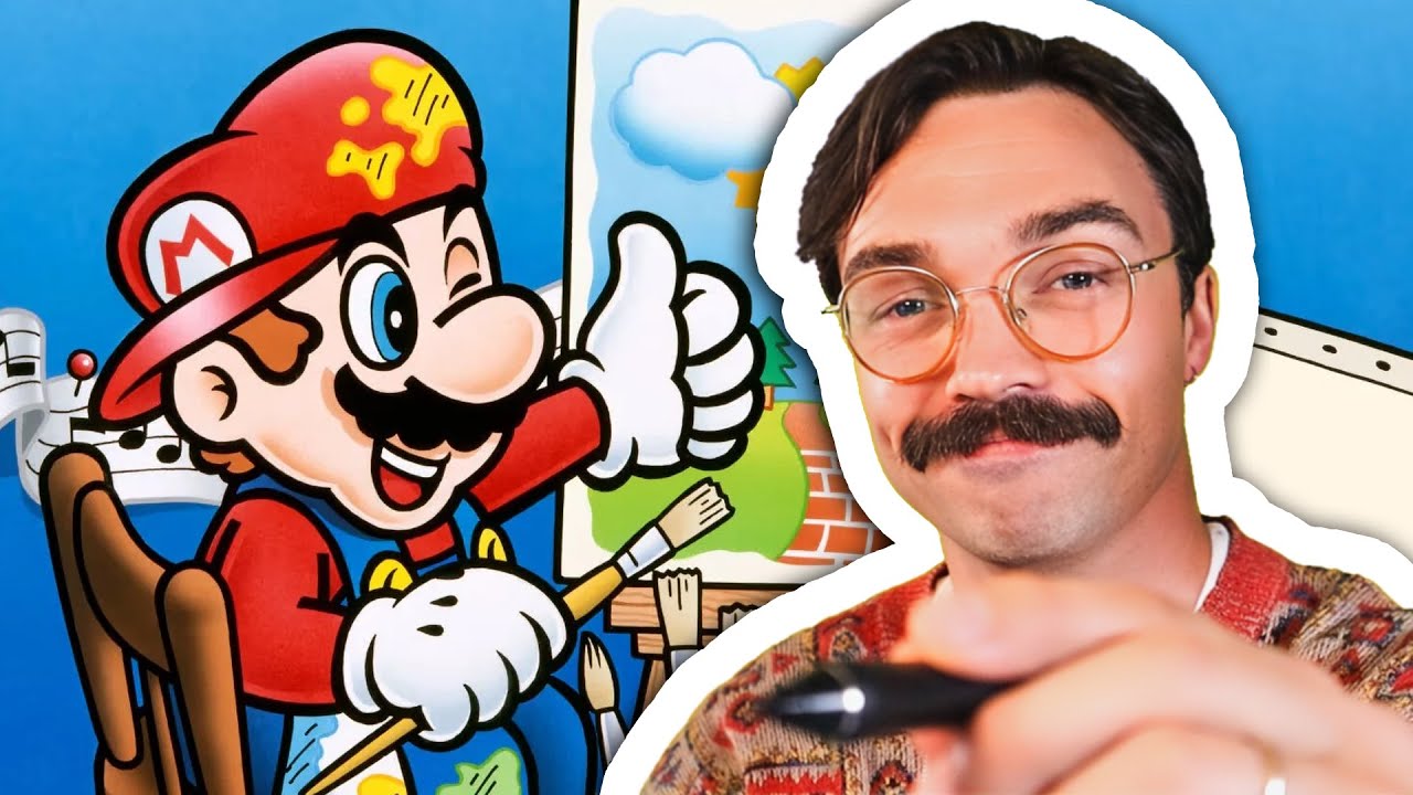 Chill tegnestream med Mario Paint