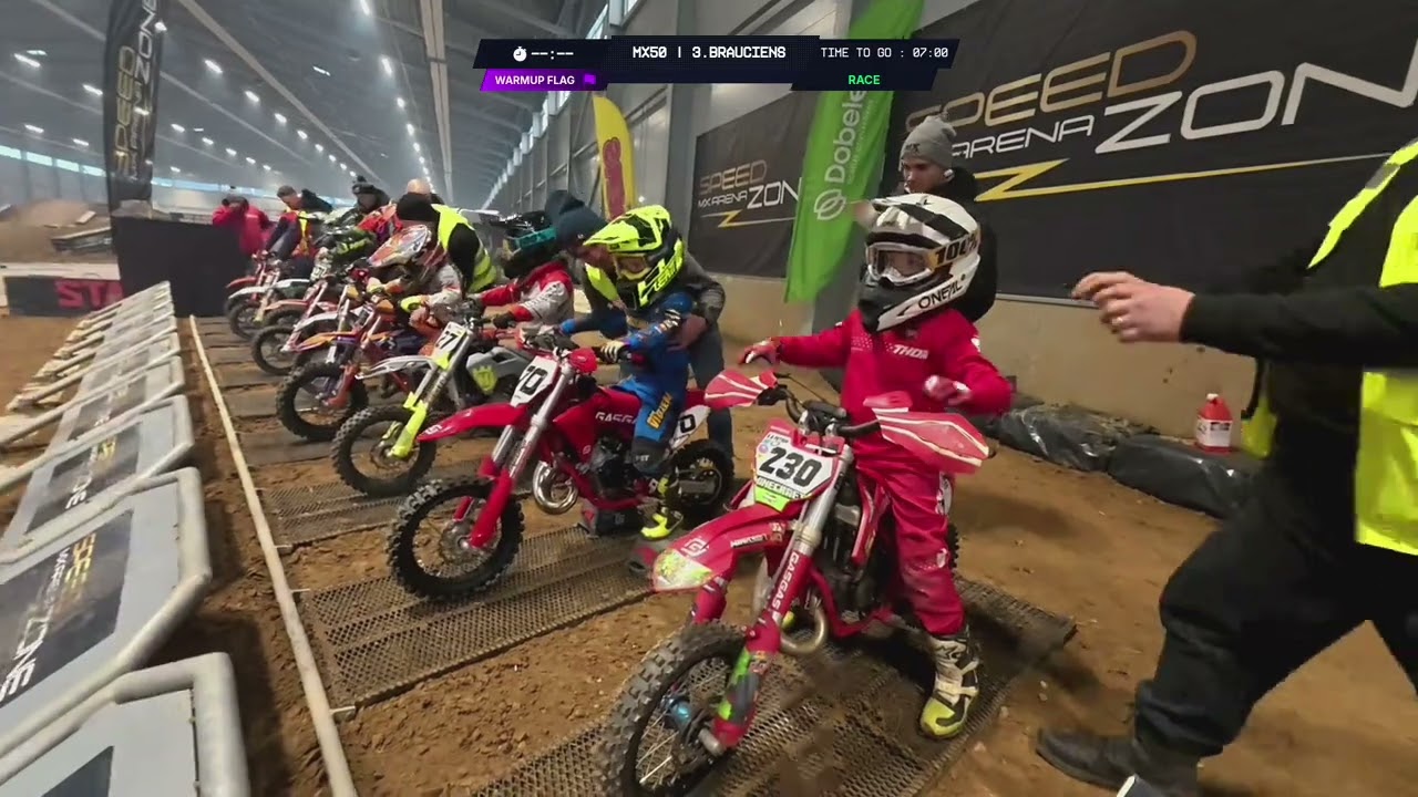 Bildberg Latvijas čempionāts indoor motokrosā 20.12.2025 - 2.Posms - 3.Brauciens