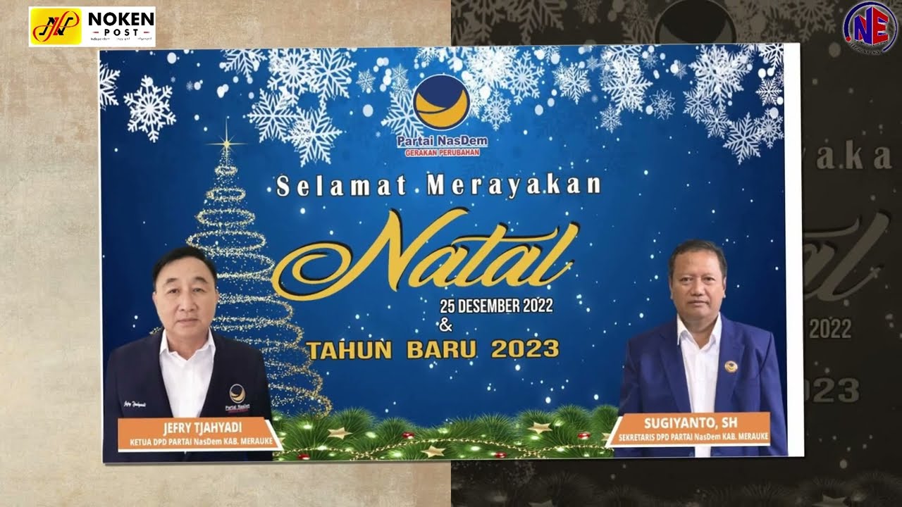 UCAPAN SELAMAT NATAL DAN TAHUN BARU DESEMBER 2022-2023