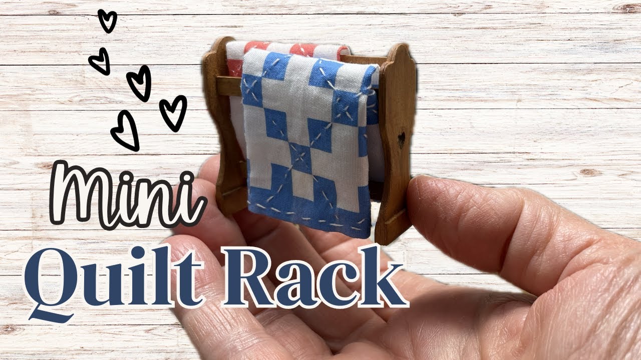 Come and watch me build this miniature quilt rack from cardstock for my General Store.