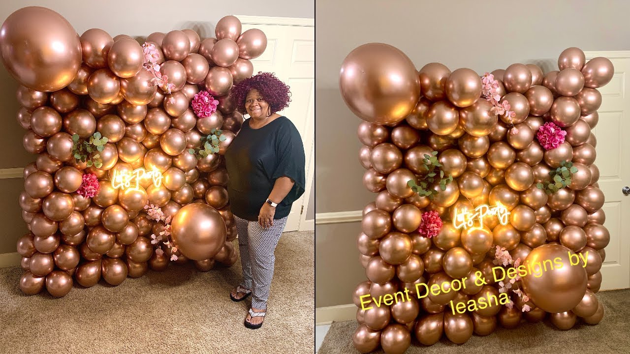 DIY Balloon Wall | Birthday Decorating Ideas