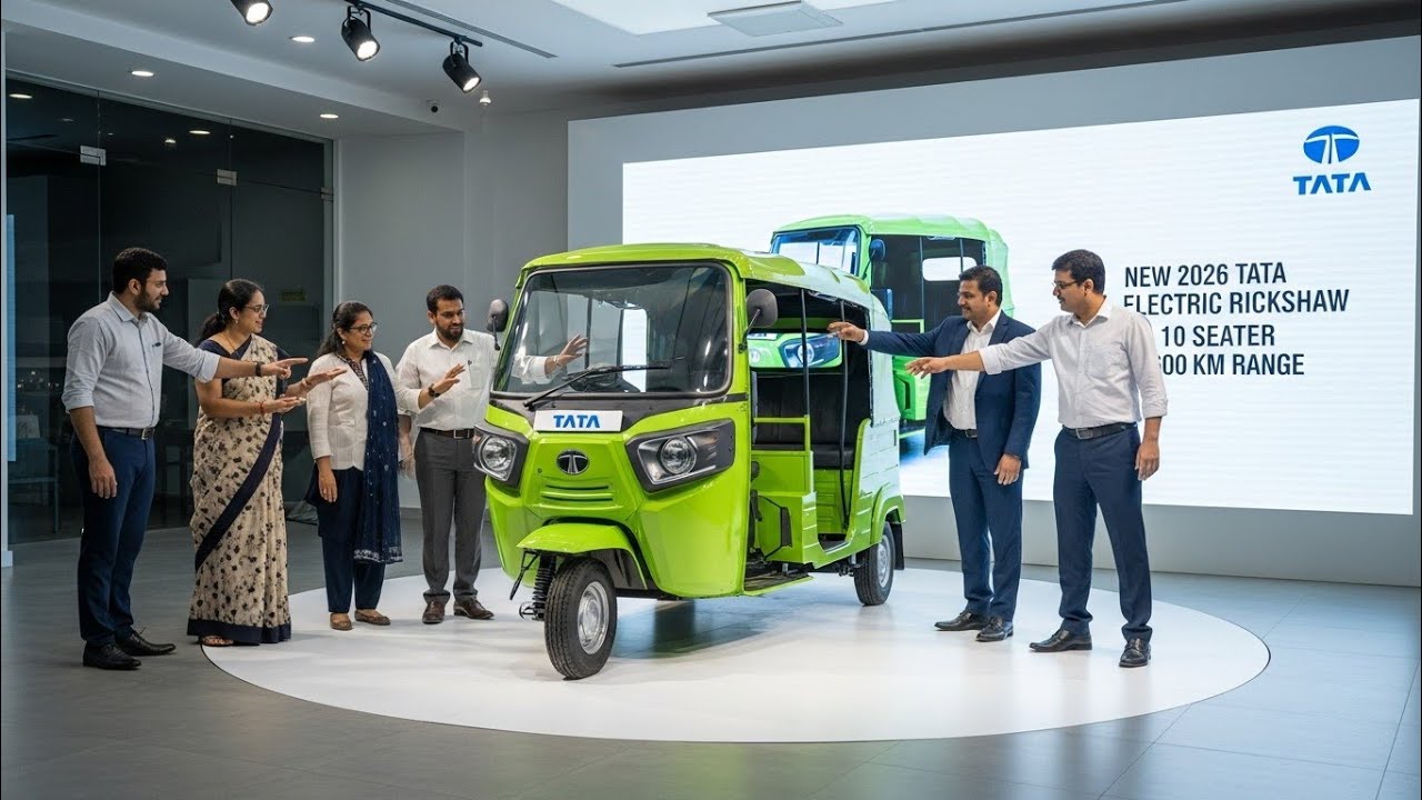 2026 Tata Electric Rickshaw finally launched!!!Shocks India! 10-Seater, 600 KM Range 😱”