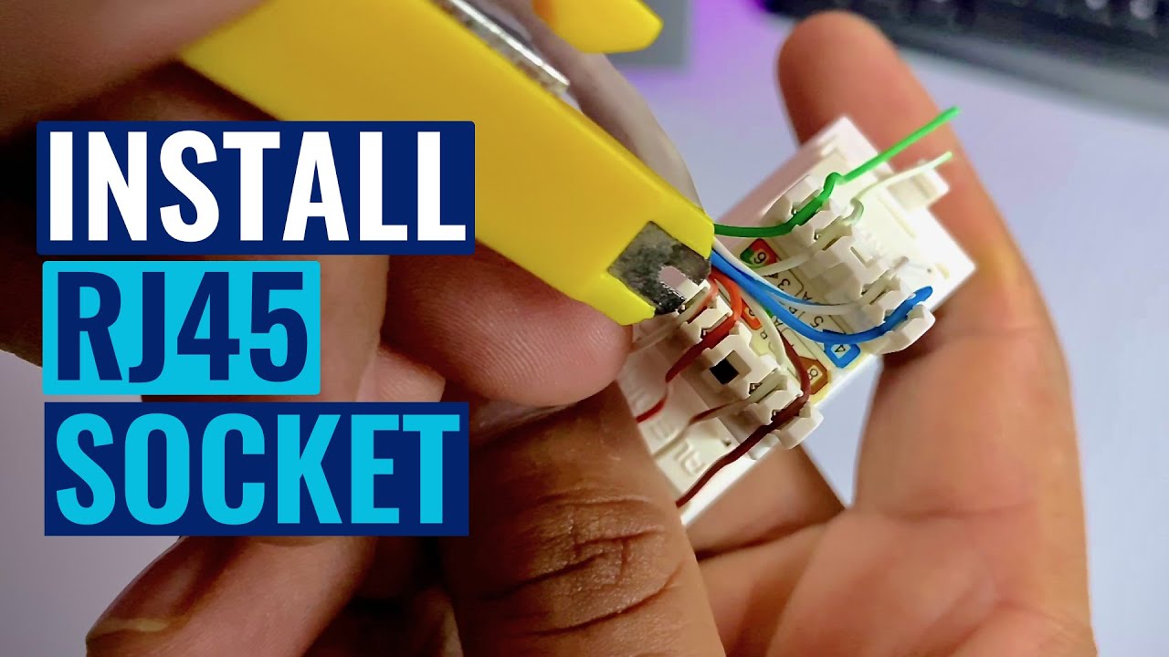 How to Connect/Punch RJ45 Wall Socket [Hindi]