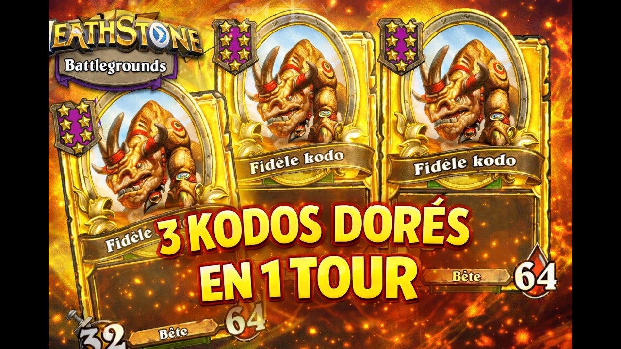 3 KODOS DORES EN 1 TOUR || Hearthstone Battlegrounds TOP EUROPE