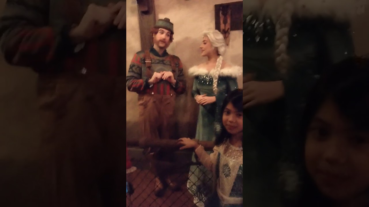 Rafa with Elsa at Disneyland 2024
