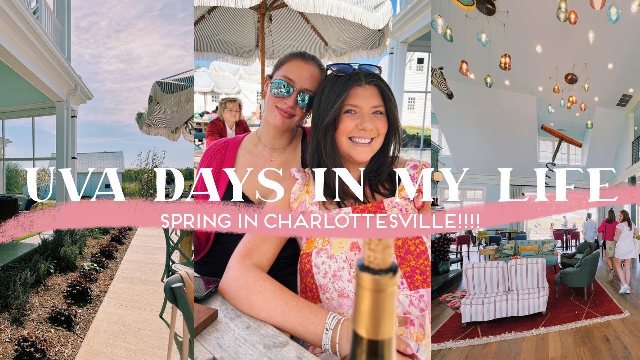 UVA COLLEGE DAYS IN MY LIFE VLOG | a very pretty spring charlottesville vlog