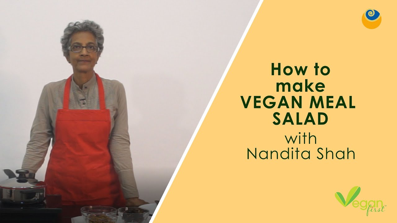 How to Make a Raw Vegan Meal Salad by Dr. Nandita Shah