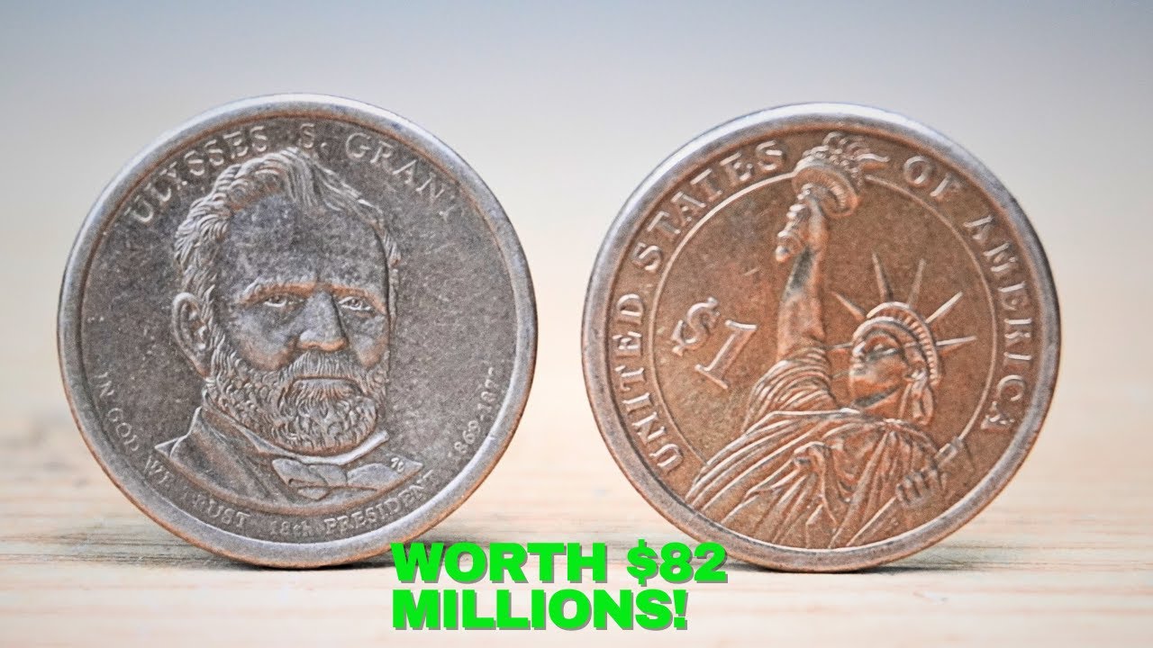 Монета 1 доллар с изображением Улисса С. Гранта 1869 года стоимостью 16 миллионов долларов