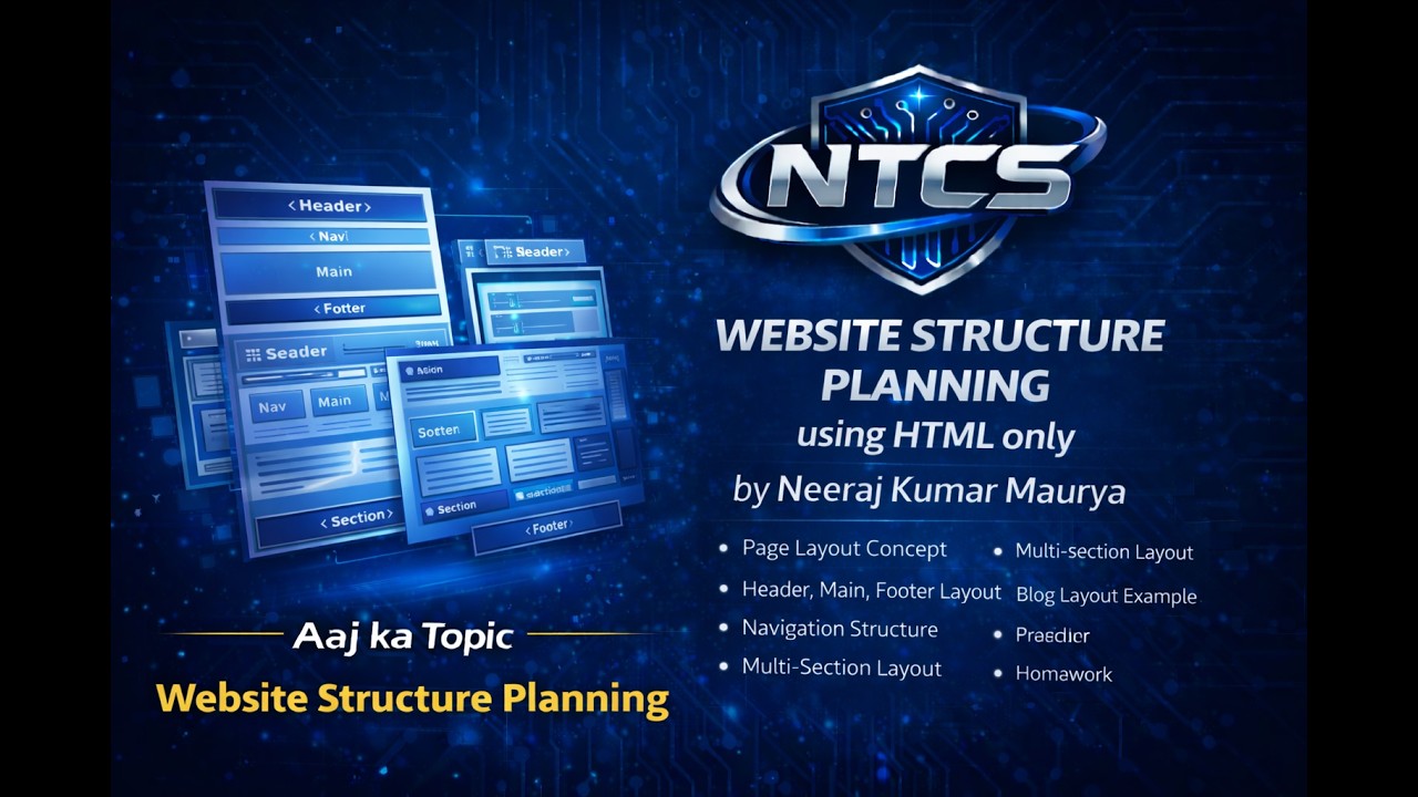 Website Structure Planning using HTML only