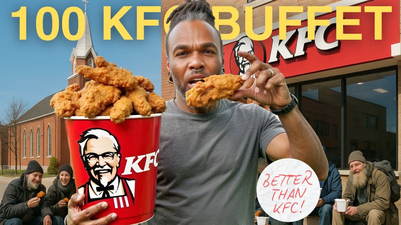 Making 100 Pieces Of KFC Style Fried Chicken For The Homeless