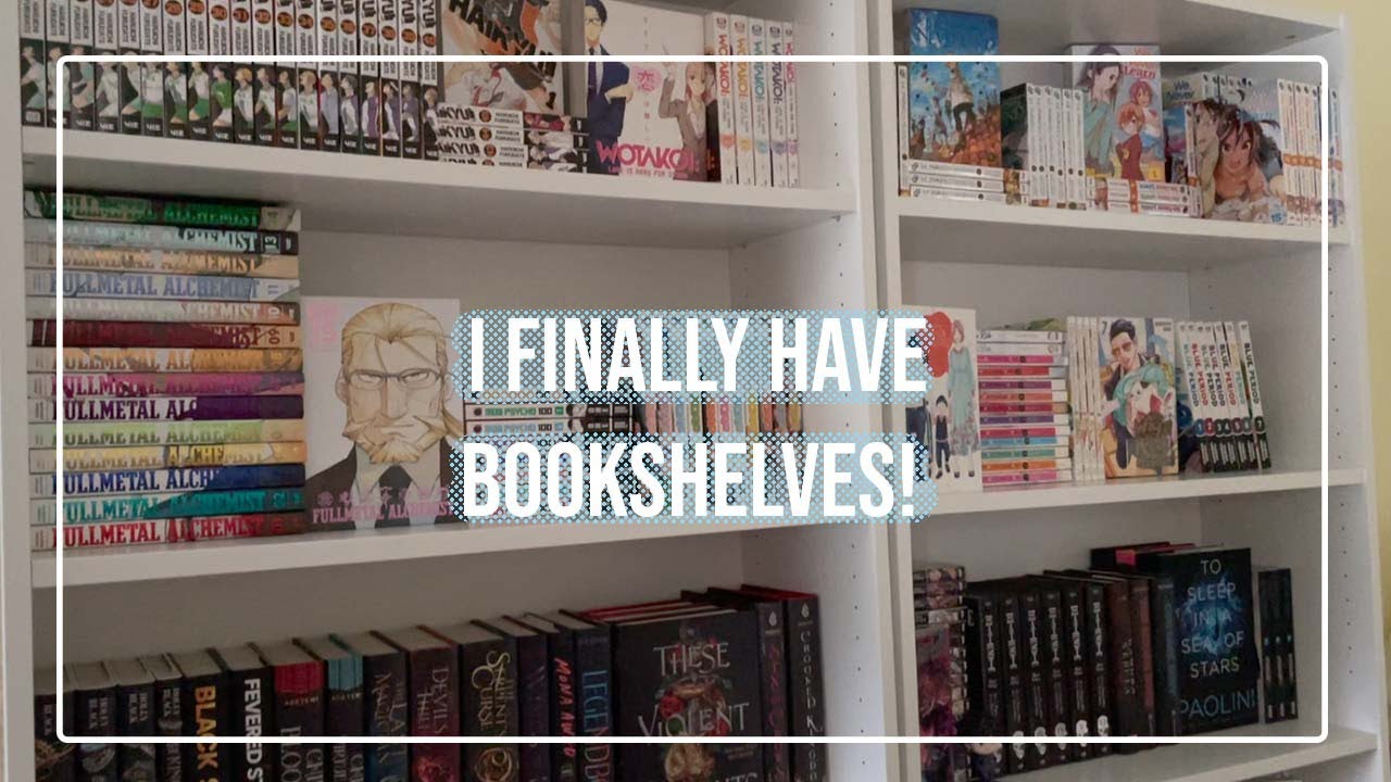 Organizing My Bookshelves | Book & Manga Organization ✨