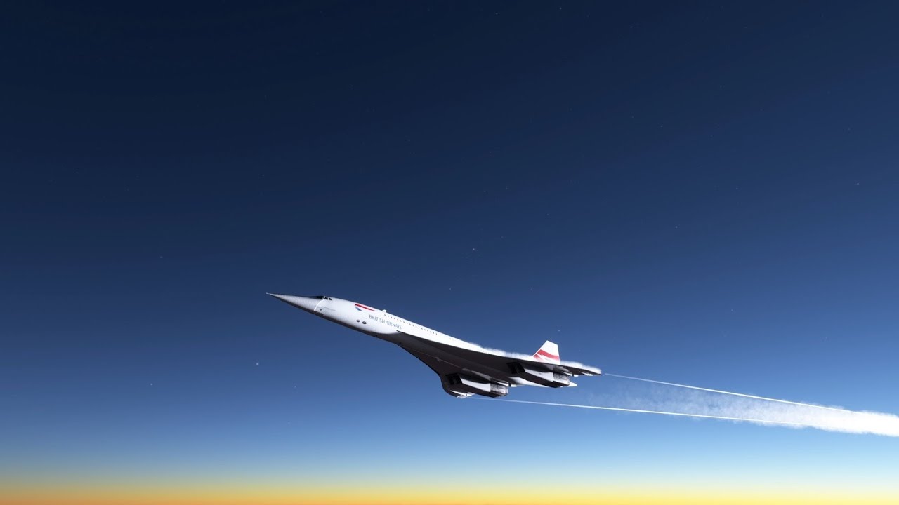 EPIC CONCORDE cinematic flight from Heathrow to JFK!