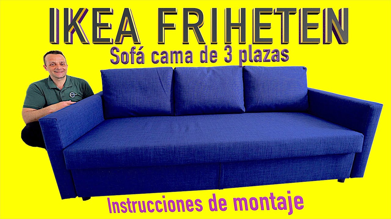 Ikea FRIHETEN Sofá cama de 3 plazas Instrucciones de montaje