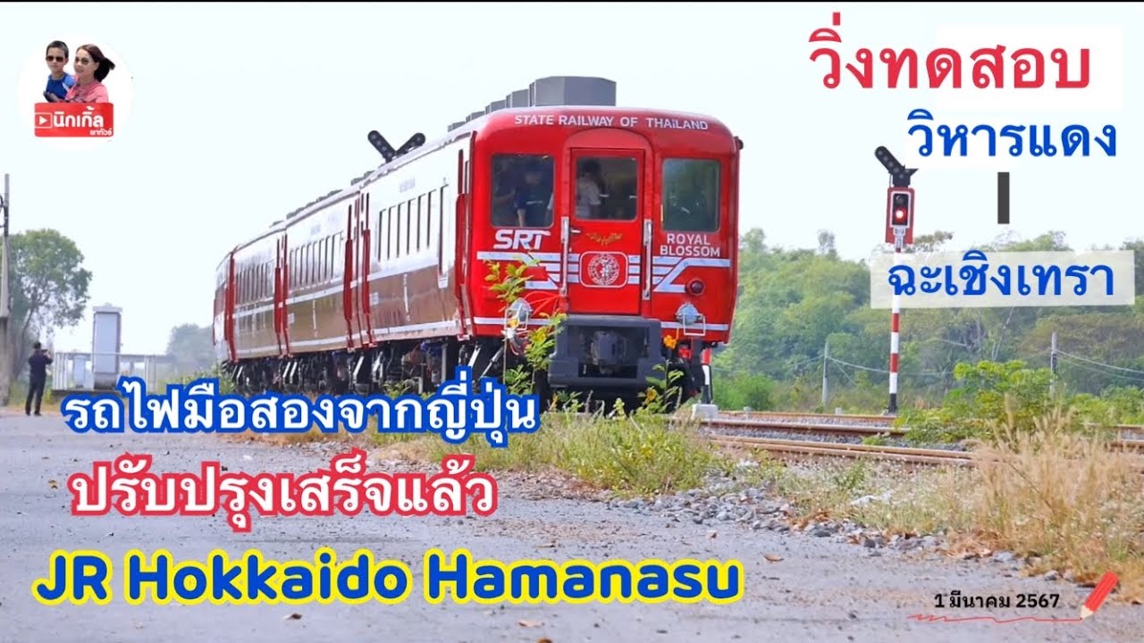 ปรับปรุงเสร็จแล้ว HAMANASU JR Hokkaido , Royal Blossom รถไฟมือสองจากญี่ปุ่น สีสวยสดมากๆ