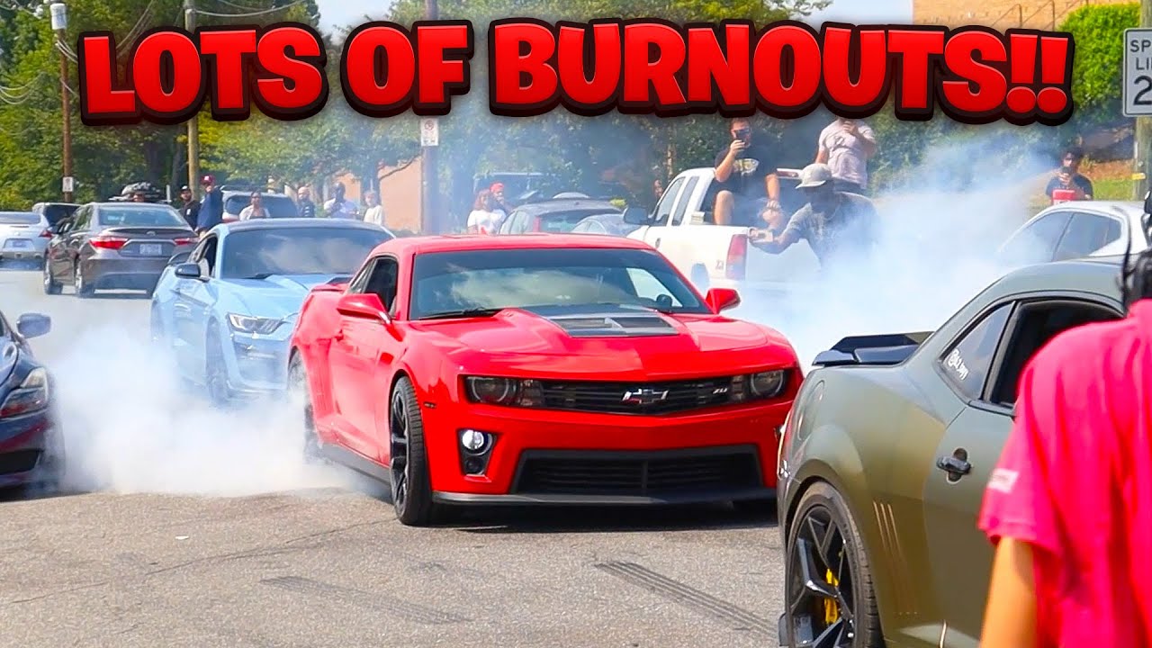 PLENTY OF BURNOUTS & WILD EXITS AT CAR SHOW!! - Beers & Gears Charlotte 9/17/22