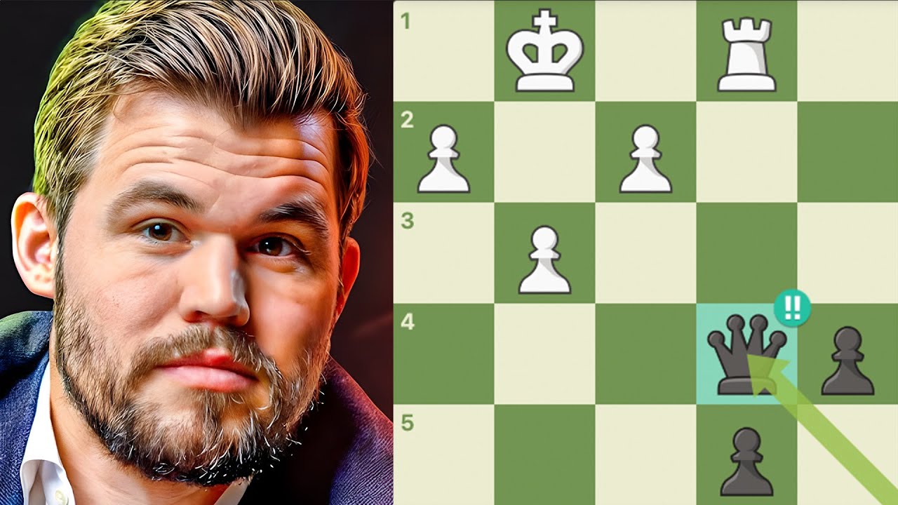 NÃO É HUMANO! Magnus Carlsen em nível divino!