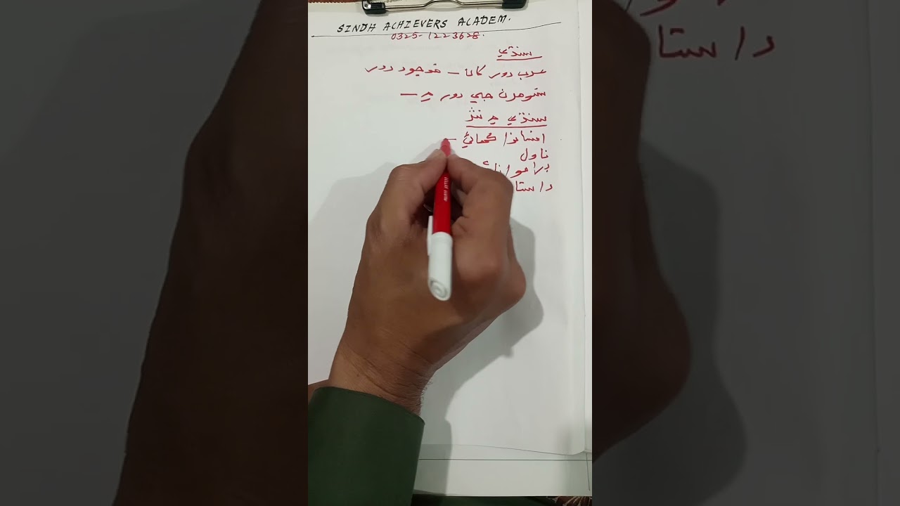 Sindhi Subject Specialist I Lecturer syllabus | Sindhi Past Papers