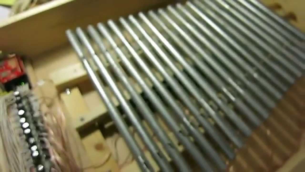 Robotic Glockenspiel with silicone on the solenoids