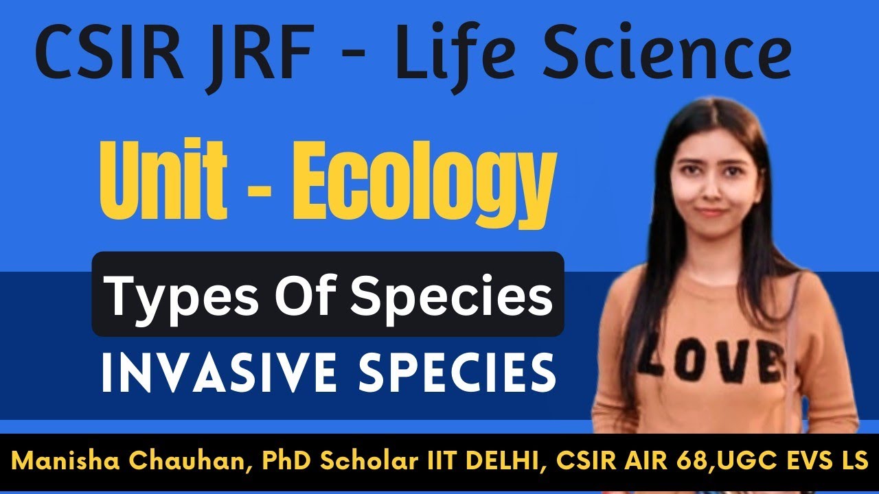 Types of Species - Invasive Species #csirnet #csirlifescience #ecology #invasivespecies