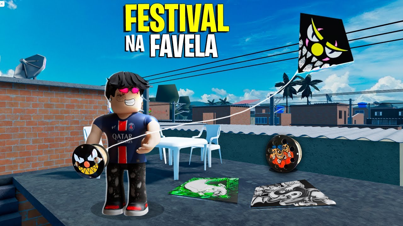 O MAIOR FESTIVAL DE PIPA JÁ VISTO NA FAVELA do ROBLOX RP! 🪁🔥