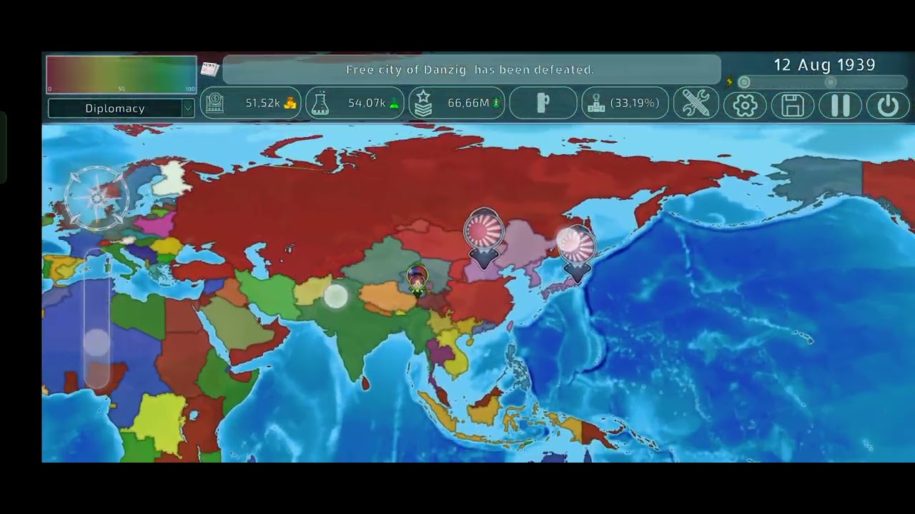 Playing as the Japanese Empire in Dummynation 
