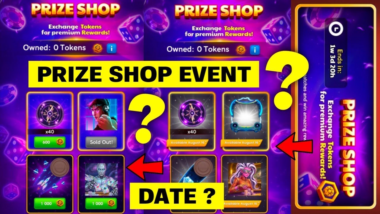 CARROM POOL PRIZE SHOP EVENT | FULL DETAILS | JAMOT GAMING 