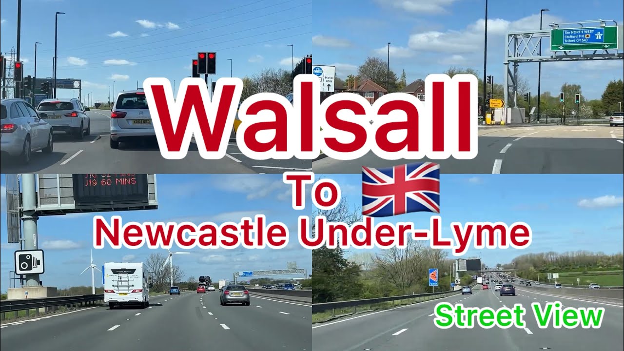 Walsall To Newcastle Under-Lyme | Street View | 2024 🇬🇧