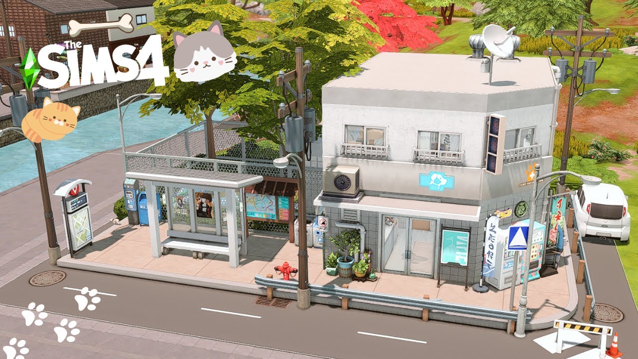 Veterinary Clinic😺🐕‍🦺  | MT. Komorebi🌸 | Stop Motion Build | The Sims 4 | No CC