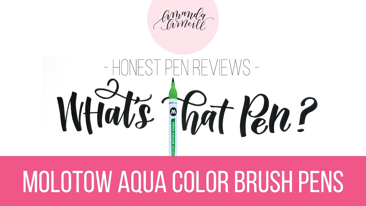 Honest Review of the MOLOTOW Aqua Color Brush and BONUS TUTORIAL! (What's That Pen?)