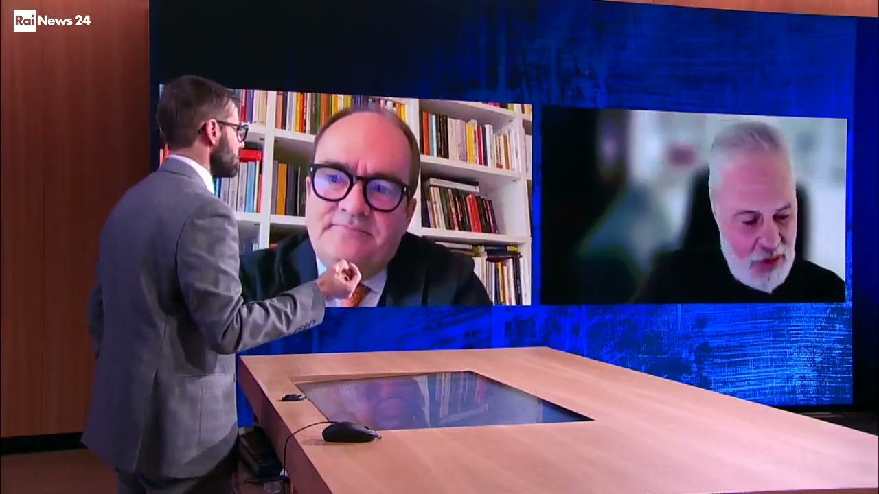 rassegna stampa rai news con Roberto Vicaretti, Alberto Faustini, Mauro Biani. 23 gennaio 2026