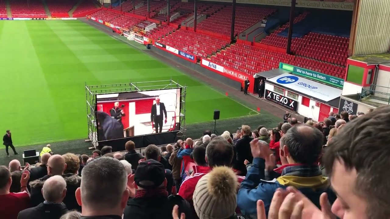 Aberdeen FC Gothenburg 40th Anniversary Celebration at Pittodrie 12/05/23