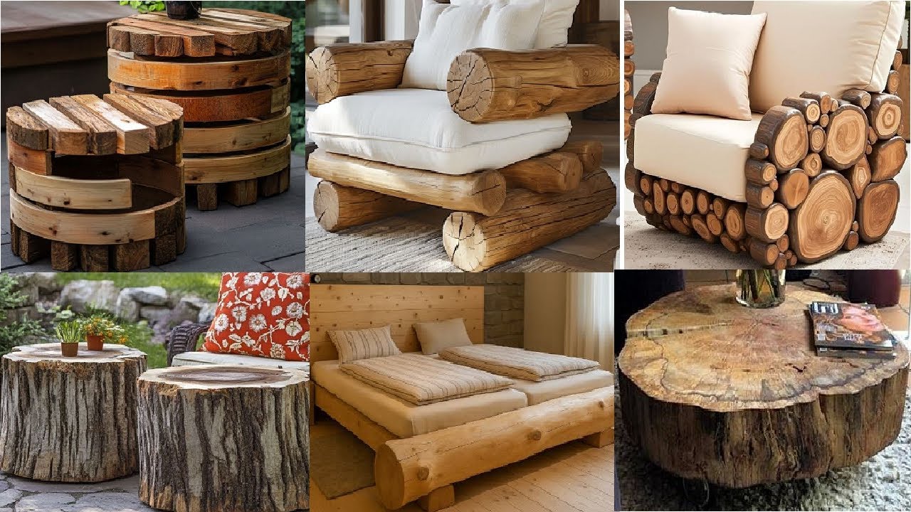 Log Furniture Ideas That Bring Nature Indoors Rustic & Stylish Designs