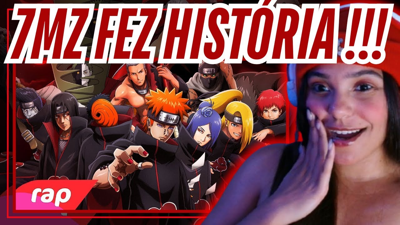 Rap da Akatsuki (Naruto) - OS NINJAS MAIS PROCURADOS DO MUNDO | 7MZ | NERD HITS ‬| REACT RAPHUMI