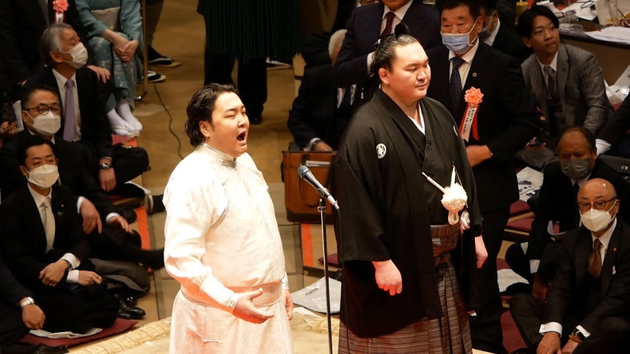 【白鵬断髪式】モンゴル国歌独唱